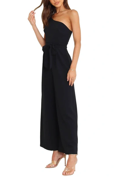 Petal And Pup Leyton Asymmetric Jumpsuit In Black