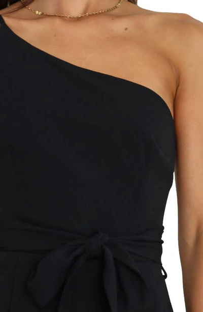 Petal And Pup Leyton Asymmetric Jumpsuit In Black