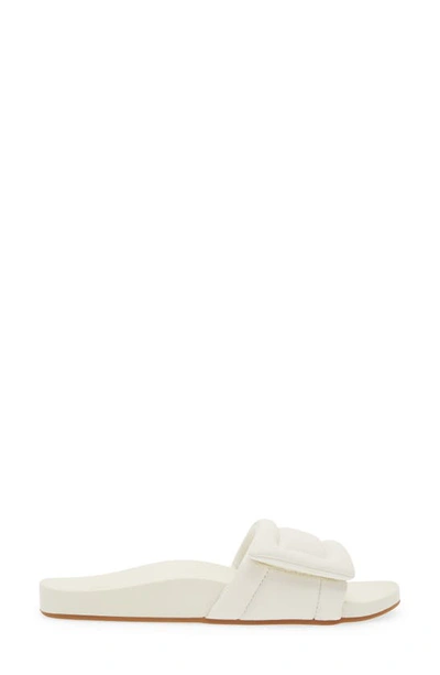 Shop Olukai Sunbeam Slide Sandal In Off White / Off White