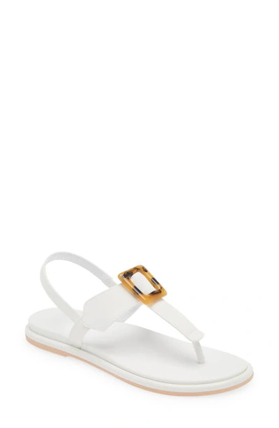 Shop Olukai La'i Slingback Sandal In White / White