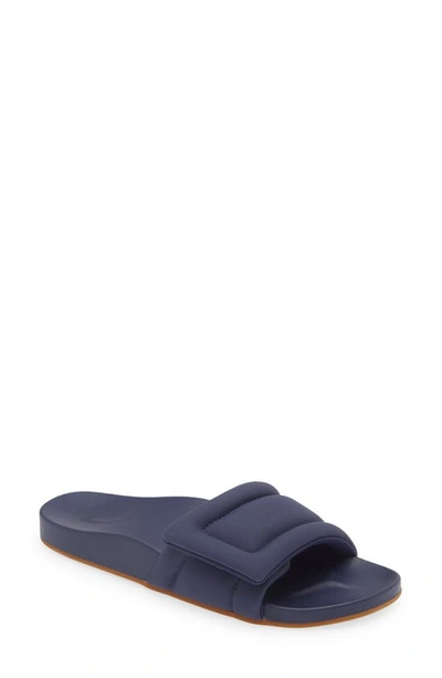 Shop Olukai Sunbeam Slide Sandal In Navy / Navy