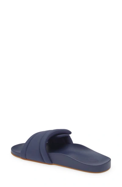 Shop Olukai Sunbeam Slide Sandal In Navy / Navy