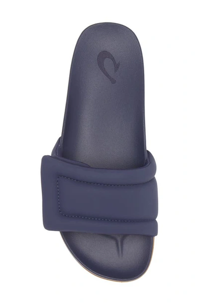 Olukai Sunbeam Slide Sandal In Navy / Navy