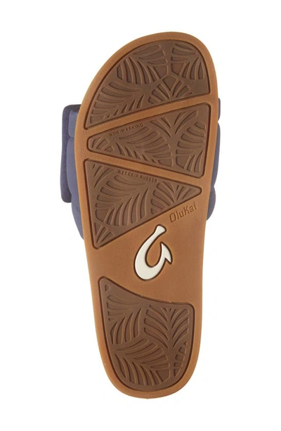 Shop Olukai Sunbeam Slide Sandal In Navy / Navy