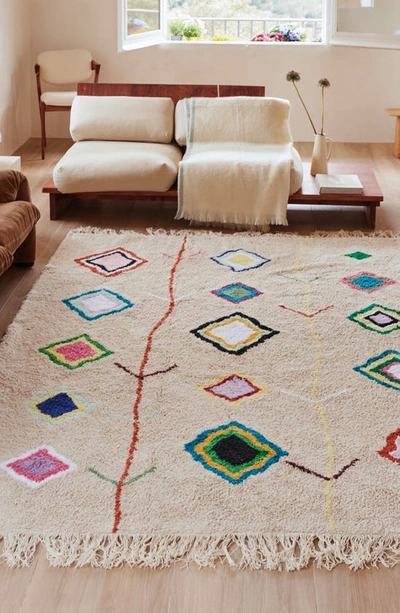 Lorena Canals Kaarol Rug In Ivory\ Multi Diamonds