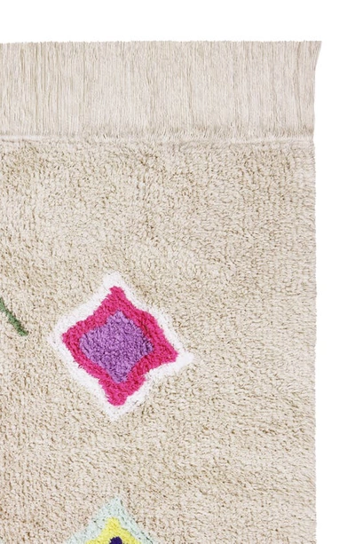 Lorena Canals Kaarol Rug In Ivory\ Multi Diamonds