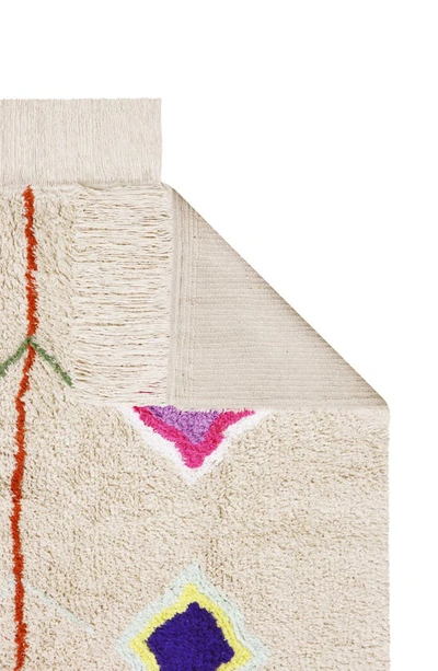 Lorena Canals Kaarol Rug In Ivory\ Multi Diamonds