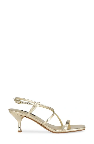Nine West Haya Slingback Sandal In Gold
