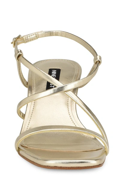 Nine West Haya Slingback Sandal In Gold