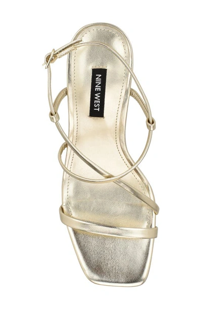 Nine West Haya Slingback Sandal In Gold