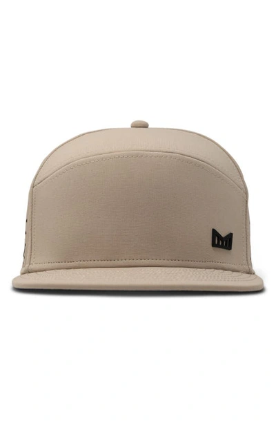 Melin Trenches Icon Hydro Performance Snapback Hat In Khaki