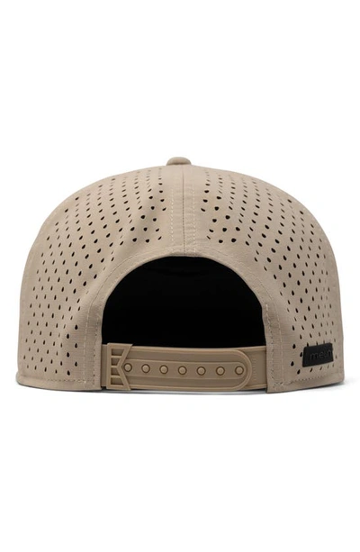 Melin Trenches Icon Hydro Performance Snapback Hat In Khaki