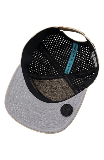 Melin Trenches Icon Hydro Performance Snapback Hat In Khaki