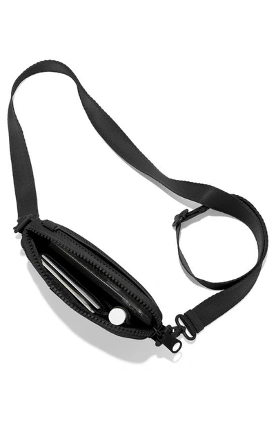 Shop Dagne Dover Mara Water Resistant Phone Sling Crossbody Bag In Onyx Air Mesh