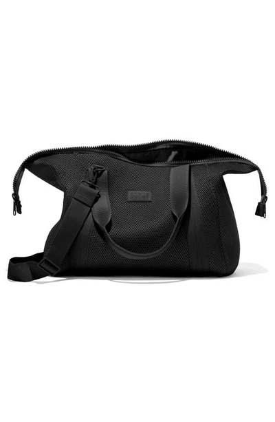Shop Dagne Dover Large Landon Water Resistant Carryall Duffle Bag In Onyx Air Mesh