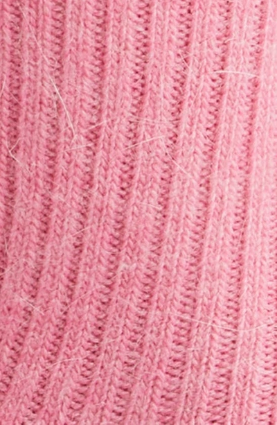 High Heel Jungle Cashmere Blend Crew Socks In Medium Pink