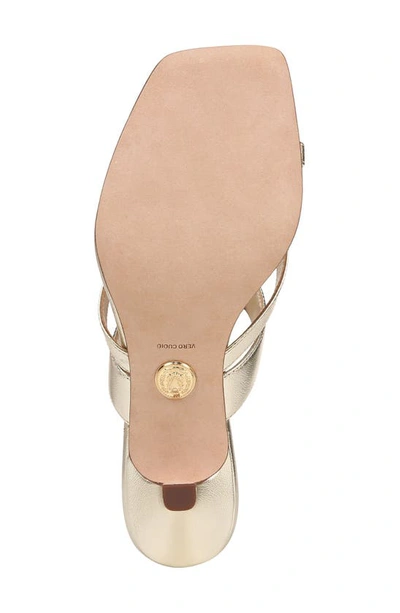 Shop Veronica Beard Alanis Kitten Heel Slide Sandal In Platinum