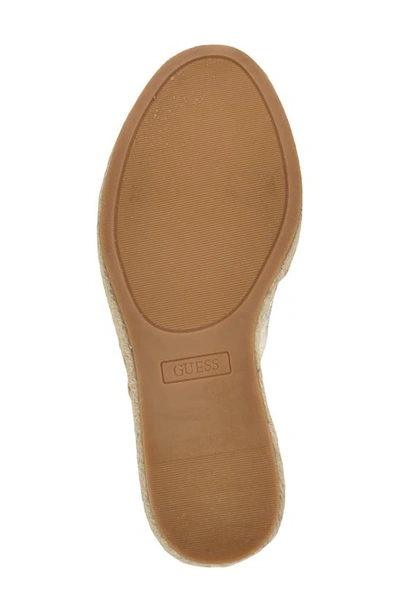 Shop Guess Evba Espadrille Platform Wedge Sandal In Taupe/ Grey