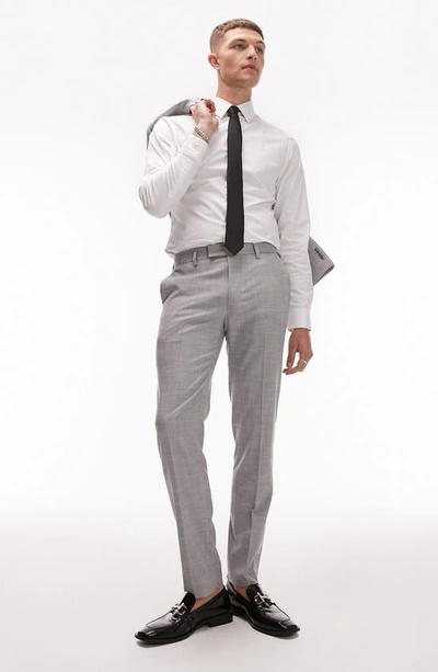 Shop Topman Skinny Suit Pants In Light Grey
