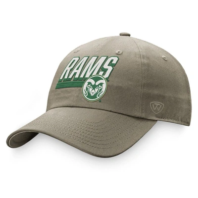 Shop Top Of The World Khaki Colorado State Rams Slice Adjustable Hat