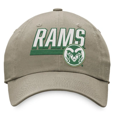 Shop Top Of The World Khaki Colorado State Rams Slice Adjustable Hat
