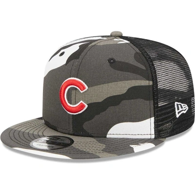 Shop New Era Camo Chicago Cubs Urban Camo Trucker 9fifty Snapback Hat