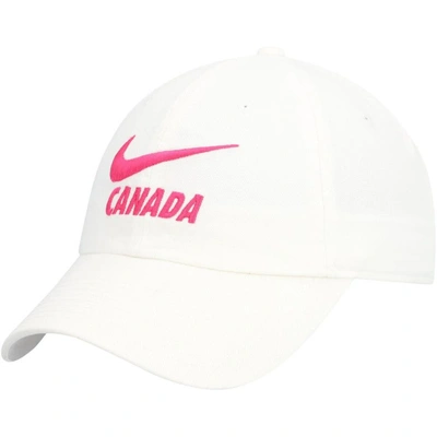 Shop Nike White Canada Soccer Campus Adjustable Hat