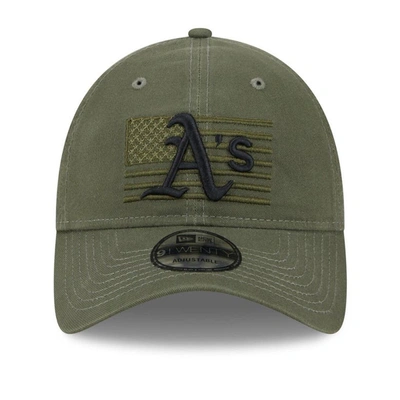Shop New Era Green Oakland Athletics 2023 Armed Forces Day 9twenty Adjustable Hat