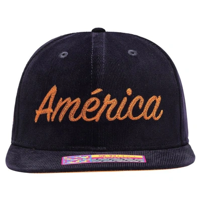 Shop Fan Ink Navy Club America Plush Snapback Hat