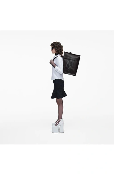 Marc Jacobs 'the Large Tote Bag' Black Shoulder Bag With Logo Lettering In Black