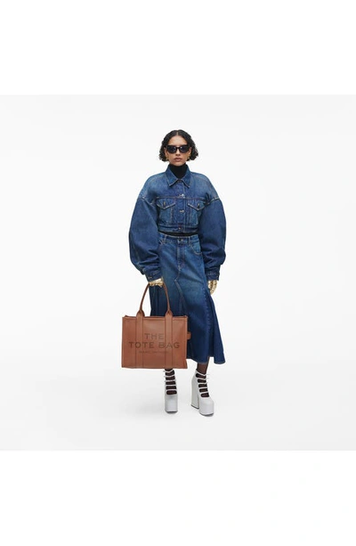 Marc Jacobs The Large Leather Tote Bag In Argan Oil