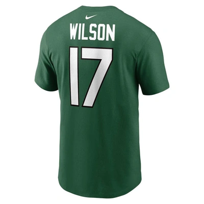 Shop Nike Garrett Wilson Green New York Jets Player Name & Number T-shirt