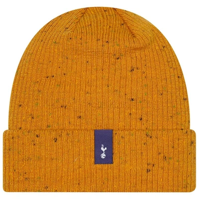 Shop New Era Orange Tottenham Hotspur Retro Cuffed Knit Hat