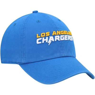Shop 47 ' Powder Blue Los Angeles Chargers Clean Up Script Adjustable Hat