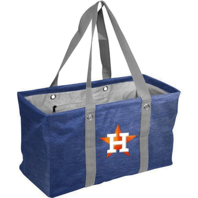 Shop Logo Brands Houston Astros Crosshatch Picnic Caddy Tote Bag In Navy
