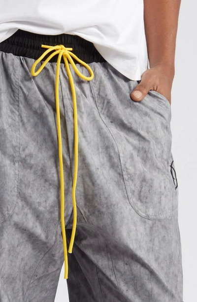 Shop Diet Starts Monday Washed Drawstring Cargo Pants In Washed Grey