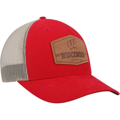 Shop 47 ' Red Wisconsin Badgers Rawhide Trucker Adjustable Hat