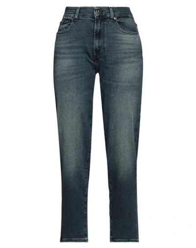 Shop 7 For All Mankind Woman Jeans Blue Size 25 Cotton, Modal, Elastomultiester, Elastane