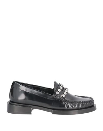 Shop Sandro Woman Loafers Black Size 6.5 Leather