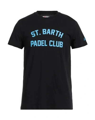 Shop Mc2 Saint Barth Man T-shirt Black Size Xl Cotton