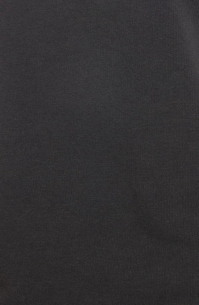 Golden Goose Upside Down Logo Long Sleeve Cotton Sweatshirt Dress In Distressed Anthracite