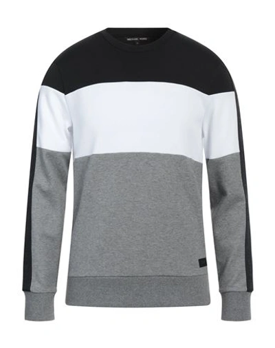 Shop Michael Kors Mens Man Sweatshirt Grey Size Xxl Cotton, Polyester