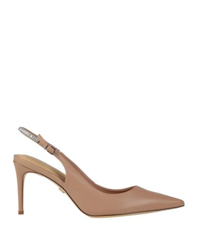 Shop Lola Cruz Woman Pumps Blush Size 8 Leather In Pink