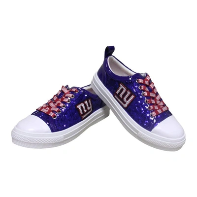 Shop Cuce Royal New York Giants Team Sequin Sneakers