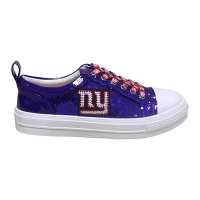 Shop Cuce Royal New York Giants Team Sequin Sneakers