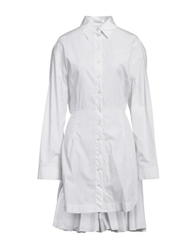 Shop Alaïa Woman Mini Dress Off White Size 8 Cotton