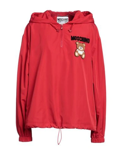 Moschino Woman Jacket Red Size 8 Cotton In Red