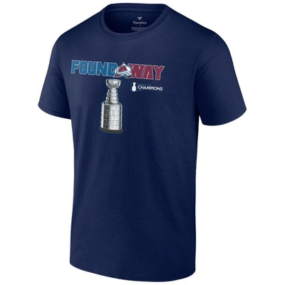 Shop Fanatics Branded Navy Colorado Avalanche 2022 Stanley Cup Champions Celebration T-shirt