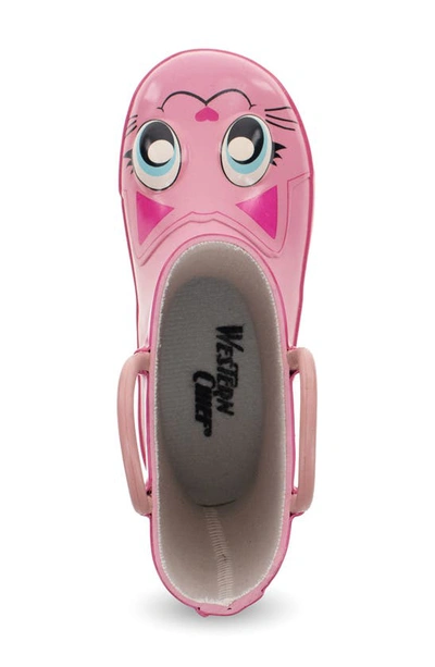 Shop Western Chief Kitty Waterproof Rain Boot In Pink