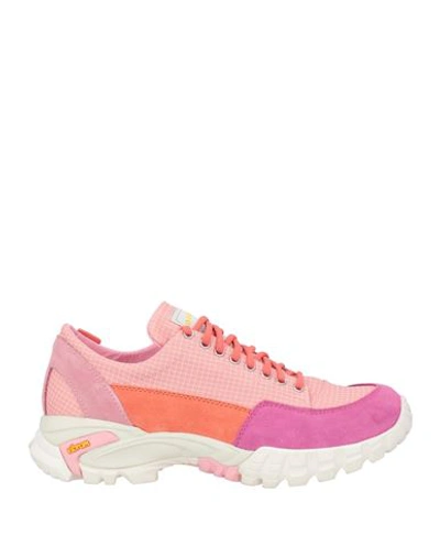 Diemme Woman Sneakers Pink Size 8 Leather, Textile Fibers In Pink